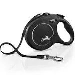 flexi New Classic Retractable Tape Dog Leash, L, Black