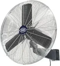 Global Industrial 30 inch 3 Speed Aluminum Industrial Wall Mount Oscillating Fan