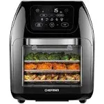 Black 10L Multifunction Digital Air Fryer CHEFMAN (a)