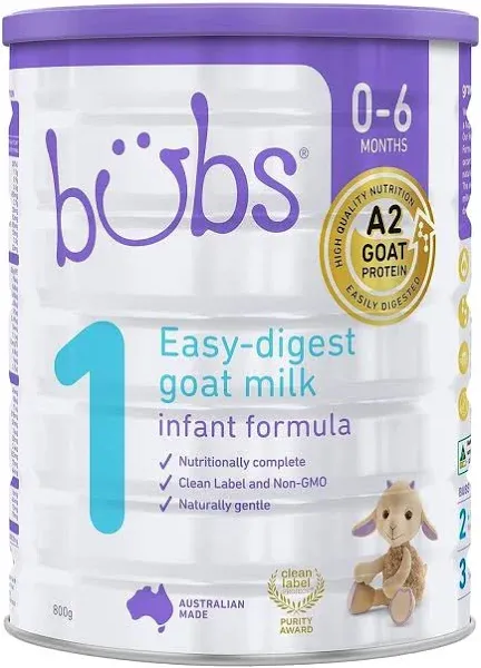 Bubs Goat Milk Infant Formula Stage 1