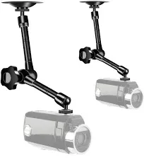 2 Pack Articulating Magic Arm Wall Mount Holder Stand Compatible with CCTV POV