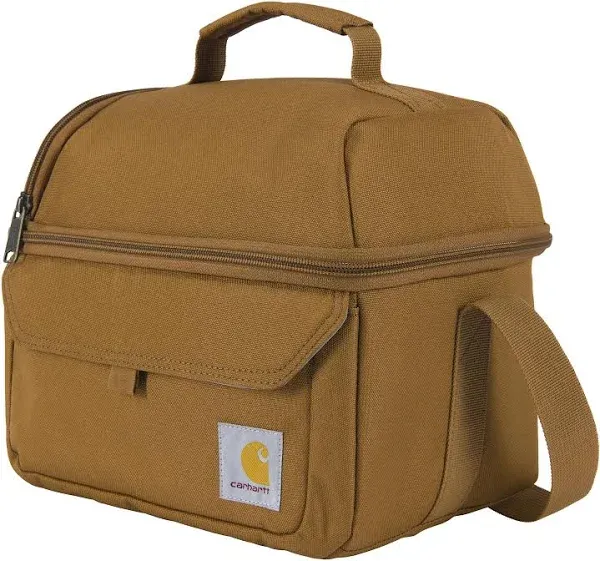 Carhartt Insulated 12 Can Two Compartment Lunch Cooler | Brown