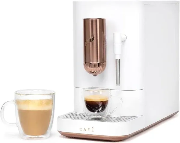 Cafe AFFETTO Automatic Espresso Machine + Frother - Matte White