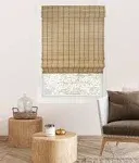 Chicology Cordless Bamboo Light-filtering Roman Shades - 35"W x 64"H - Deer