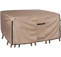  Rectangular Patio Heavy Duty Table Cover - Rectangular 76&#034;(L)x54&#034;(W) Brown