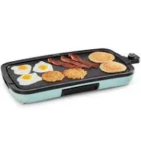 Deluxe Everyday Electric Griddle with Dishwasher Safe Removable Nonstick Cooking