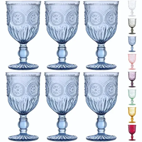 Yungala Wine Glasses Color Navy Blue Size Set Of 6