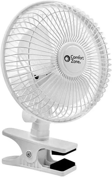 Comfort Zone CZ6C 6" Clip-On Fan