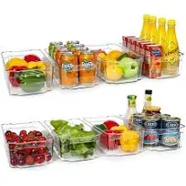 HOOJO Refrigerator Organizer Bins 8pcs