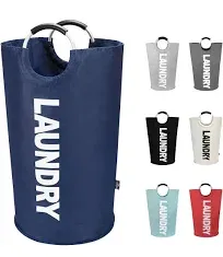 90L Large Laundry Basket, Collapsible Laundry Bag, Freestanding Tall Clothes Ham