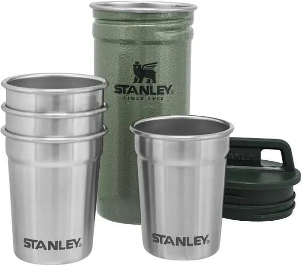 Stanley Adventure Series Packable Shot Glass Set Stainless Steel &amp; Carrying Case