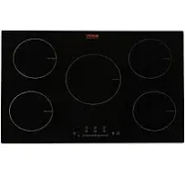 VEVOR Built-in Magnetic Cooktop - 9200W 5 Burners 30 in. Induction Stove Top