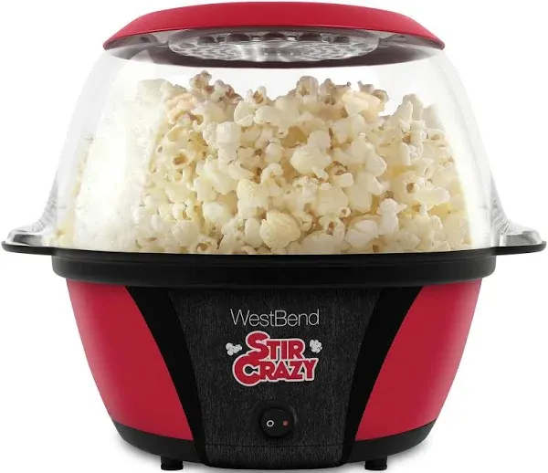 West Bend 6 Qt Stir Crazy Popcorn Machine