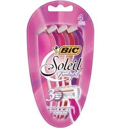 Bic Soleil Smooth Scented 4 Disposable Razors (3 Blades); Free Shipping