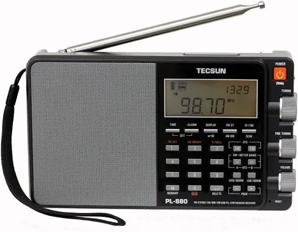 Tecsun PL880 Portable Digital PLL Dual Conversion AM/FM Longwave & Shortwave Radio