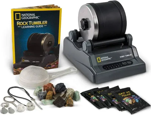 Rock Tumbler Kit Science Kit for Geology Enthusiasts, Rock Polisher for Kids