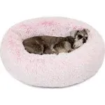 Friends Forever Coco Faux Fur Self Warming Indoor Round Donut Cuddler - Medium - Tan