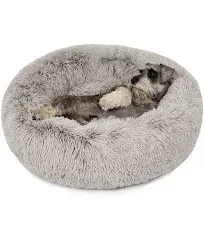 Coco Faux Fur Self Warming Indoor Round Donut Cuddler Friends Forever