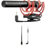 Rode VideoMic NTG Hybrid Analog/USB Camera-Mount Shotgun Microphone Bundle with SC15 Lightning Accessory Cable