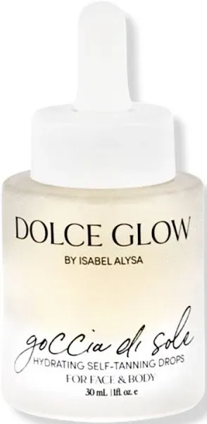 Dolce Glow by Isabel Alysa Goccia di Sole Hydrating Self-Tanning Serum Drops for Face & Body