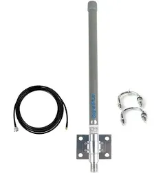 Lora Antenna 915mhz 5.8dBi Outdoor Omni Helium Bobcat Miner Antenna 915MHz 824MHz-960MHz GSM Marine Antenna 15.7inch+3Meters RG58 Cable-for Boat Car ATV UTV RZR SPA