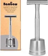 Safety Razor with Stand Silver