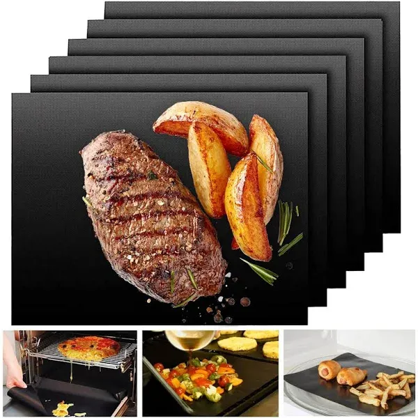 UBeesize Grill Mats for Outdoor Grill (Set of 6)