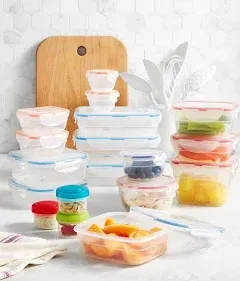 Anolon Easy Essentials Color Mates 36 Piece Food Storage Set