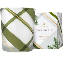 Frasier Fir - Frosted Plaid Votive Candle