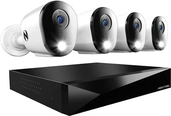 Night Owl 12 Channel Camera Wired 2K DVR Security System with 2-Way Audio