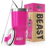 Beast 40 oz Tumbler Stainless Steel Vacuum Insulated Coffee Ice Cup Double Wa...