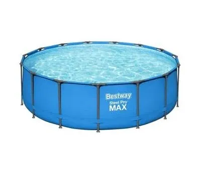 Swimming Pool 15 x 48 Round Above Ground Blue Outdoor Steel Pro Frame US ONLY