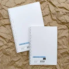 Kokuyo Soft Ring notebook Clear A5 80 Sheets 6mm Horizontal Rule