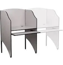 Starter Study Carrel in Nebula Grey Finish