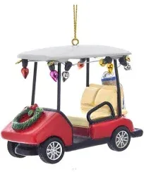 Kurt S. Adler Golf Cart with Wreath Ornament