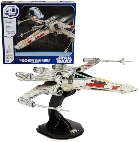 4D Build Star Wars T-65 X Wing Starfighter 3D Model Kit 160 pc BRAND NEW 