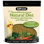 Zupreem Natural Premium Daily Bird Food 2.5 Lbs / Medium Birds