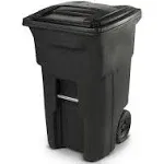 Toter 25564-R1209 Residential Heavy Duty Two Wheeled Trash Can, Blackstone, 64 G