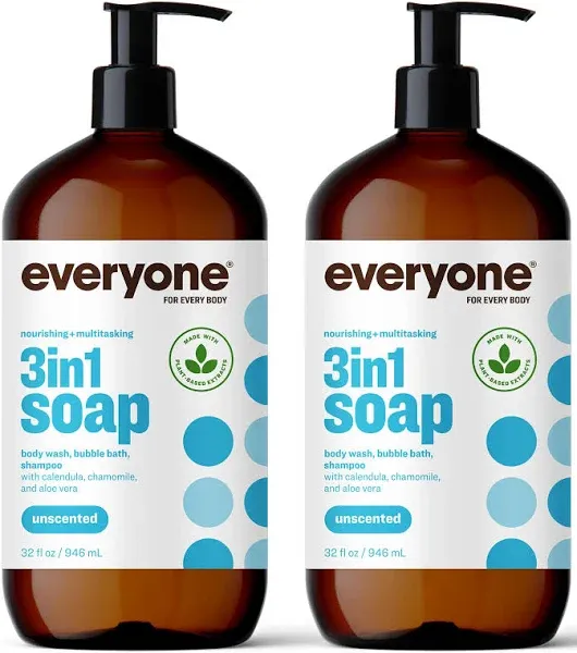 Everyone 3-in-1 Soap Body Wash Bubble Bath Shampoo