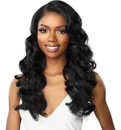 Sensationnel Human Hair Blend HD Lace Front Wig Butta Lace Loose Deep 24" (BALAYAGEGOLD)