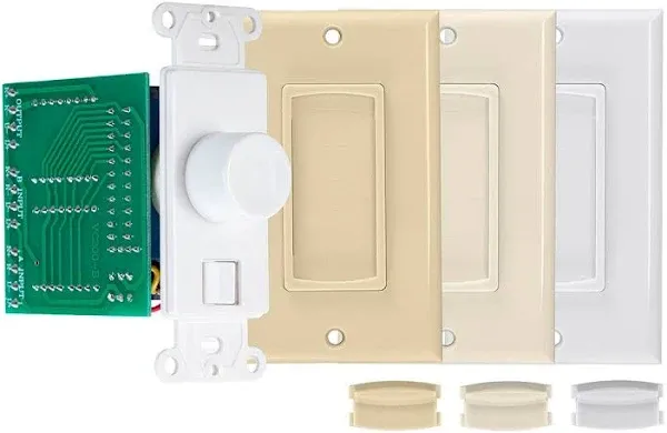 Monoprice Rotary Impedance Matching Speaker Volume Control With Color Kit, Connect Multiple Speaker Pairs to a Single Power Amplifier or Receiver