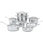 Cuisinart 13 Piece Contour Stainless Steel Cookware Set