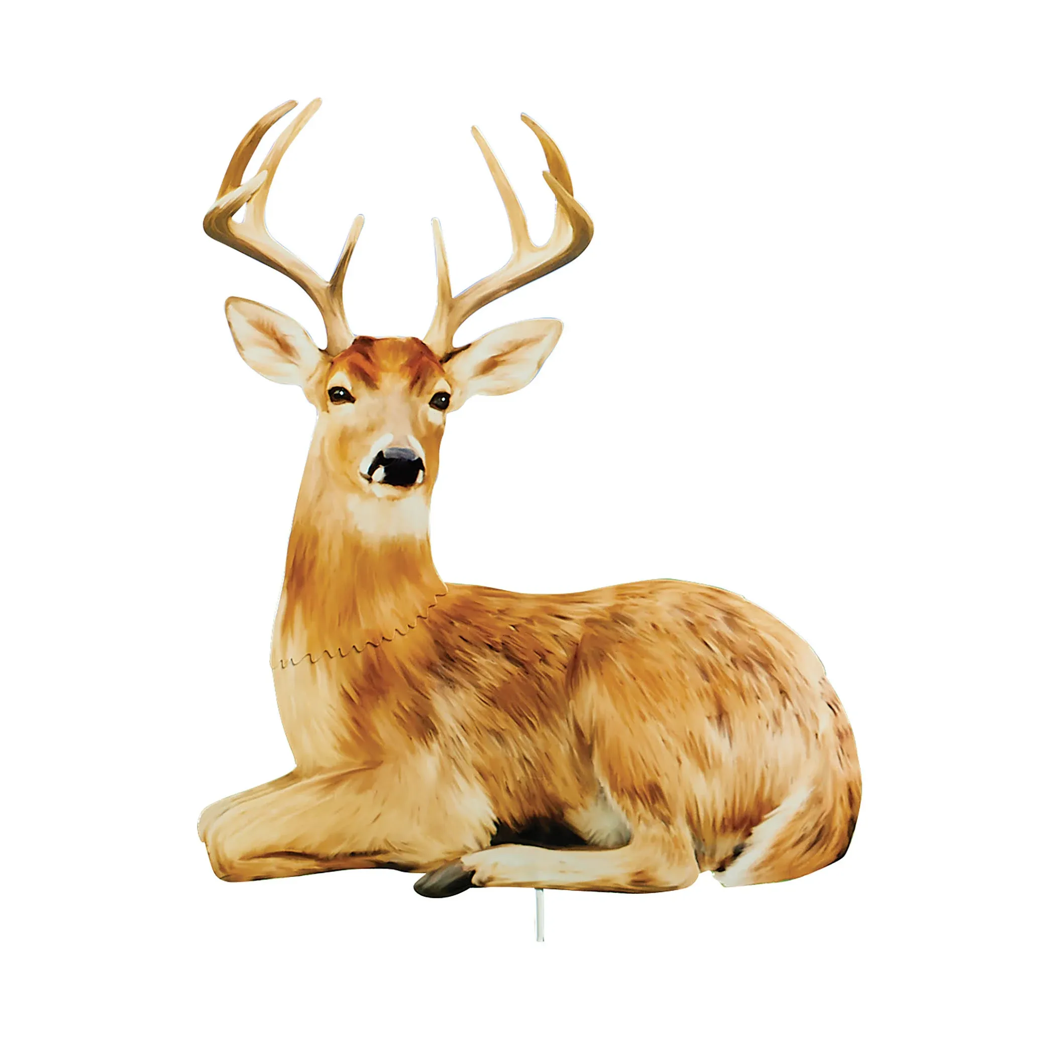 Realistic Deer Outdoor Metal Garden Stake - Set of