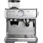 Premium Espresso Cafe Coffee Machine Maker Semi Automatic 2-Liter Tank Silver