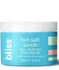 Bliss Hot Salt Scrub, Self-Heating Body Polish Warming Scrub to Exfoliate, Heal, and Smooth Skin