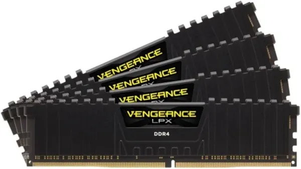 Corsair Vengeance LPX Series 16GB (2 x 8GB) DDR4-3200 PC4-25600 CL16 Dual Channel Desktop Memory Kit CMK16GX4M2B3200C16 - Black