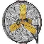 Big Ass Fans AirEye 30&quot; Yellow Wall-Mounted Fan - 120V, 1/3 hp