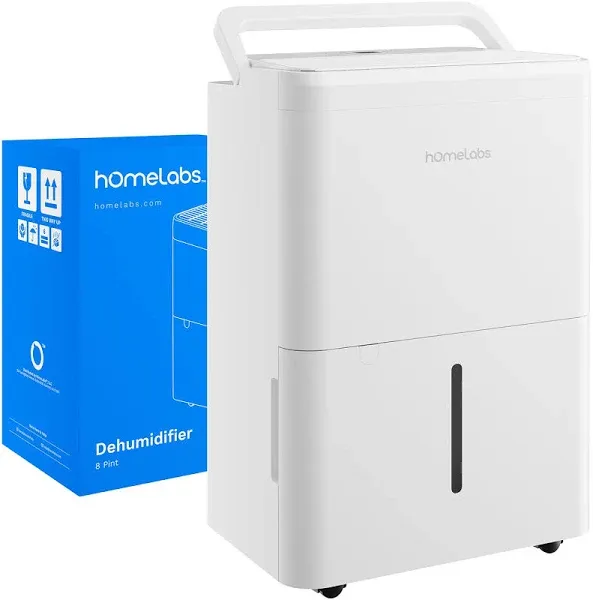 hOmeLabs 1,000 Sq Ft Portable Dehumidifier Ideal for Home Bedroom, Bathroom, Office and Small Sized Rooms