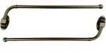 Urbanest Set of 2 Swing Arm Rods, 3/4-inch Diameter, 14-inch to 24-inch, Brushed Steel