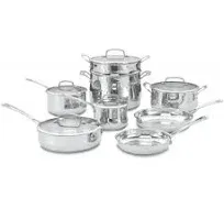 Cuisinart 13 Piece Contour Stainless Steel Cookware Set